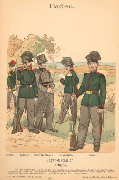 RUSSLAND Uniformtafel Gr.1/Nr.7 NASSAU 1805-1813 Reitende Jäger 